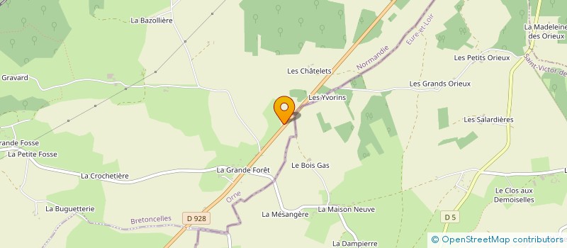 localisation de l'entreprise MADAME EMELINE SORRE à BRETONCELLES