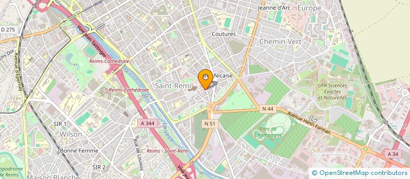 localisation de l'entreprise MADAME EMELINE TRIBODET à REIMS