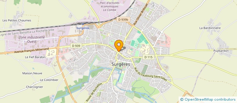 localisation de l'entreprise MADAME EMELINE USAI  SURGERES