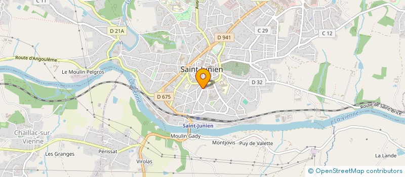 localisation de l'entreprise MADAME EMELINE VERVIN à SAINT-JUNIEN