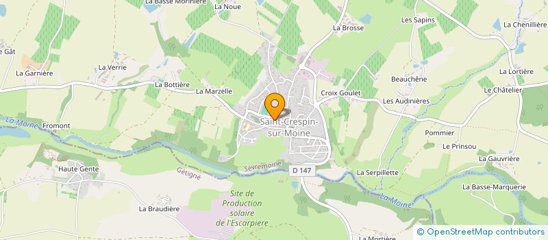 localisation de l'entreprise MADAME EMELYNE AURIER  SEVREMOINE