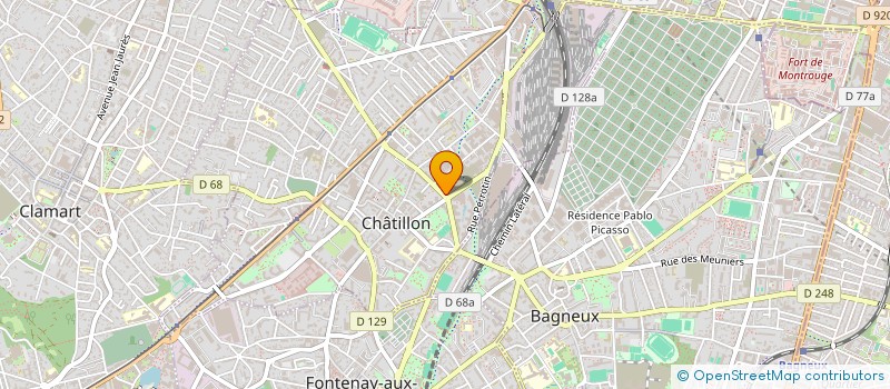 localisation de l'entreprise MADAME EMELYNE AVIEGNE  CHATILLON