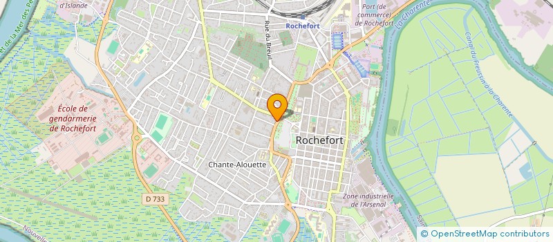 localisation de l'entreprise MADAME EMELYNE CHARLES  ROCHEFORT