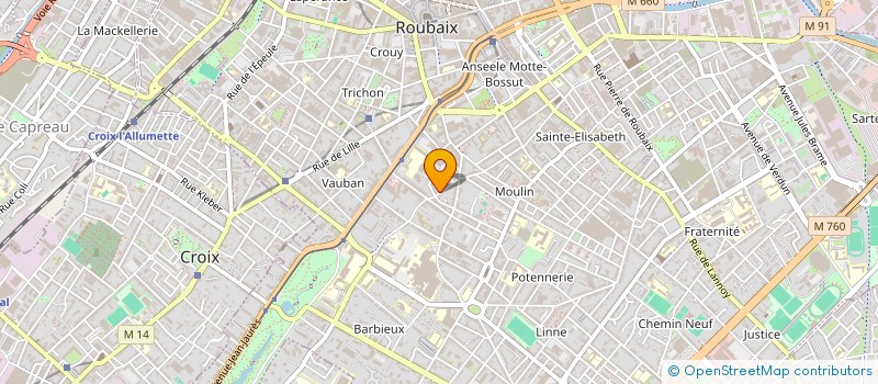 localisation de l'entreprise MADAME EMELYNE DANNEELS  ROUBAIX