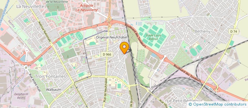 localisation de l'entreprise MADAME EMELYNE DUPONT  REIMS