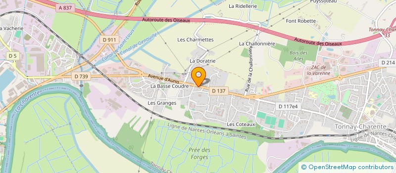 localisation de l'entreprise MADAME EMELYNE FARQUE  TONNAY-CHARENTE