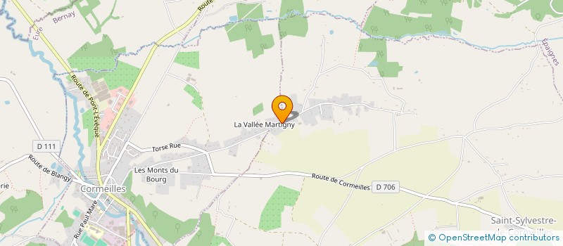 localisation de l'entreprise MADAME EMELYNE HEBERT  SAINT-SYLVESTRE-DE-CORMEILLES