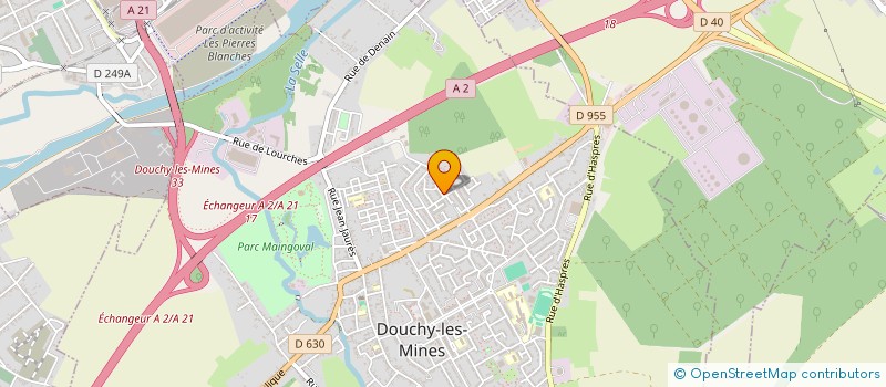 localisation de l'entreprise MADAME EMELYNE HUROT à DOUCHY-LES-MINES