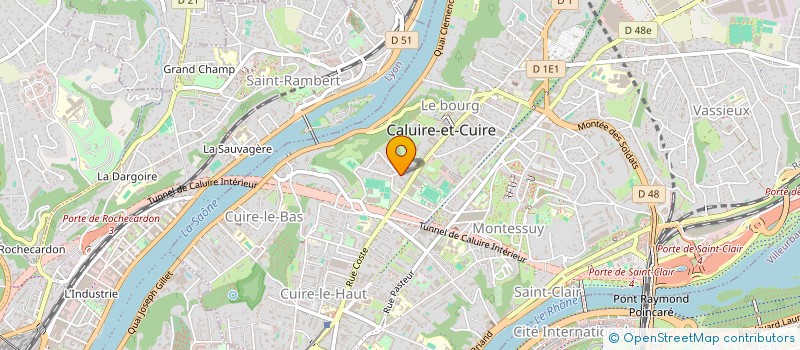 localisation de l'entreprise MADAME EMELYNE JEANNE  CALUIRE-ET-CUIRE