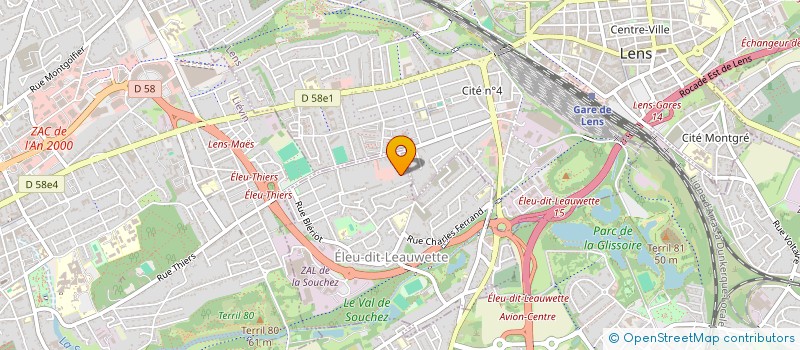 localisation de l'entreprise MADAME EMELYNE LEFEBVRE  ELEU-DIT-LEAUWETTE