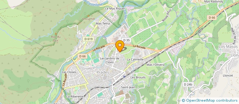 localisation de l'entreprise MADAME EMELYNE SICRE  PRADES