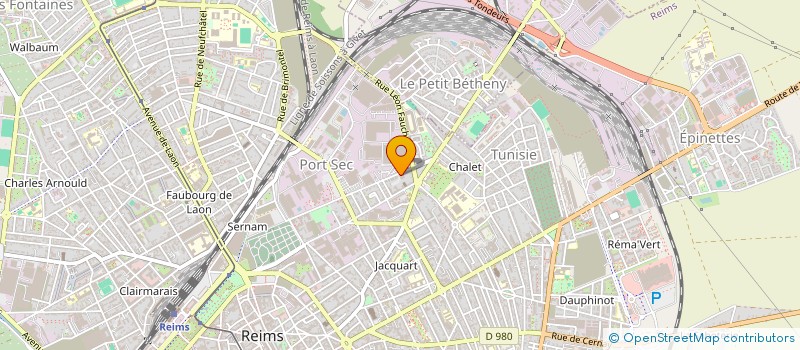 localisation de l'entreprise MADAME EMELYNE TISSOT  REIMS