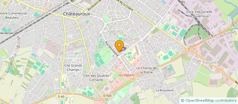 localisation de l'entreprise MADAME EMERAUDE CHERY à CHATEAUROUX