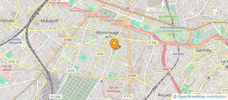 localisation de l'entreprise MADAME EMERAUDE NICOLAS  MONTROUGE