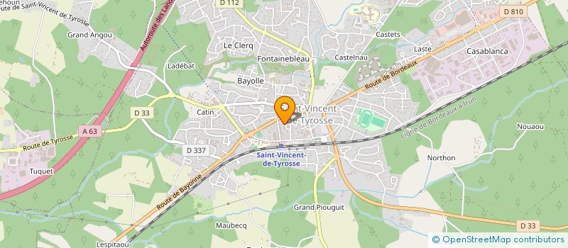 localisation de l'entreprise MADAME EMIE DURAND  SAINT-VINCENT-DE-TYROSSE