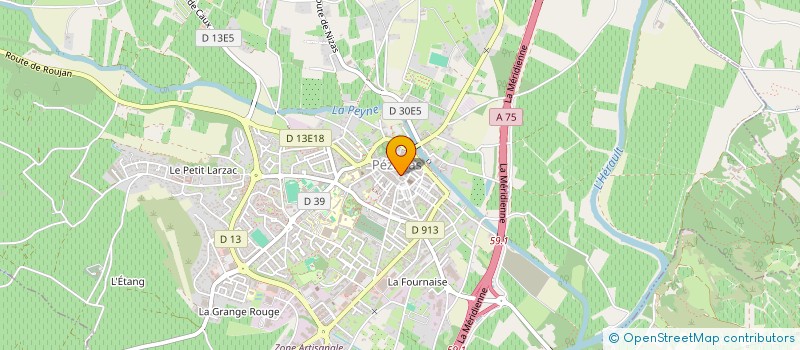 localisation de l'entreprise MADAME EMILE MARTINEZ  PEZENAS