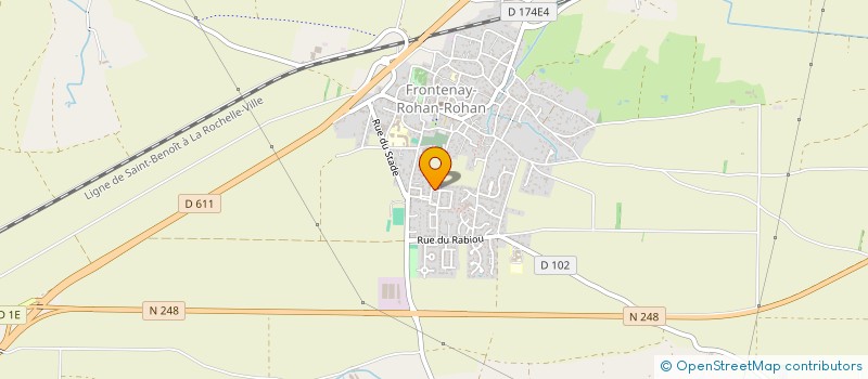 localisation de l'entreprise MADAME EMILIA COULAY  FRONTENAY-ROHAN-ROHAN