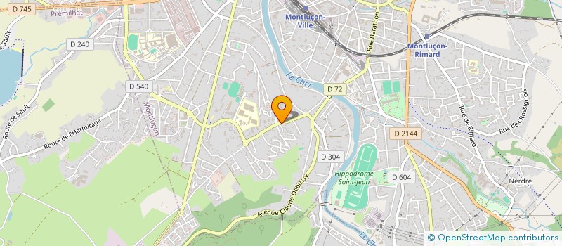 localisation de l'entreprise MADAME EMILIA HENRY  MONTLUCON