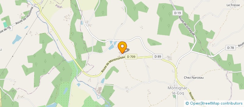 localisation de l'entreprise MADAME EMILIA MONTAUZIER  MONTIGNAC-LE-COQ