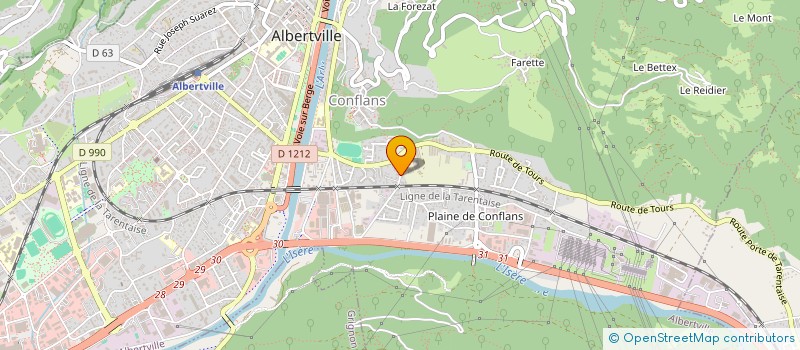 localisation de l'entreprise MADAME EMILIA SYULEYMANOVA  ALBERTVILLE