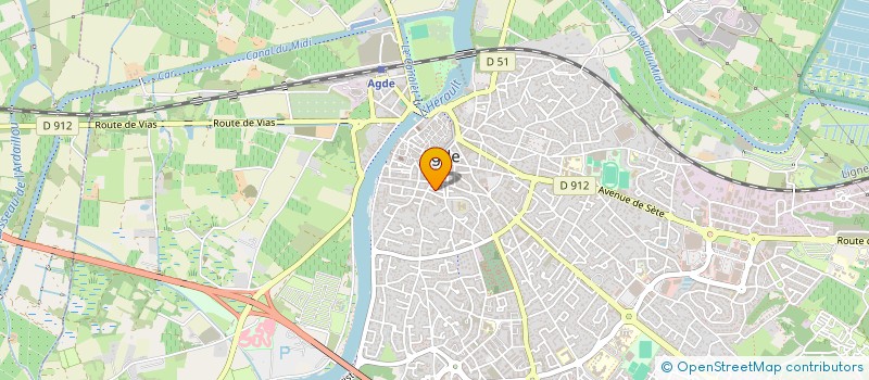 localisation de l'entreprise MADAME EMILIA TEIXEIRA  AGDE