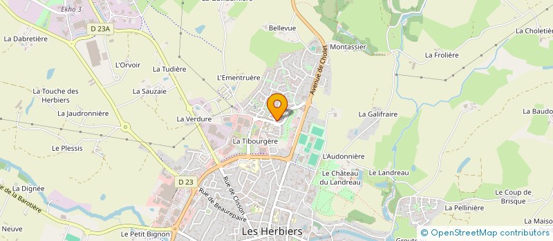 localisation de l'entreprise MADAME EMILIA TENEVA à LES HERBIERS