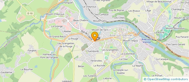 localisation de l'entreprise MADAME EMILIA VIEIRA RODRIGUES  AIXE-SUR-VIENNE