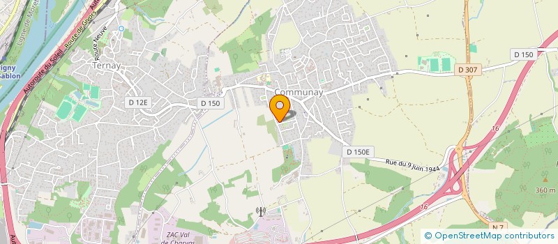 localisation de l'entreprise MADAME EMILIE ADAMO  COMMUNAY