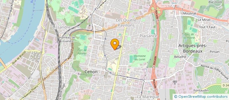 localisation de l'entreprise MADAME EMILIE AKOULINITCHEFF  CENON