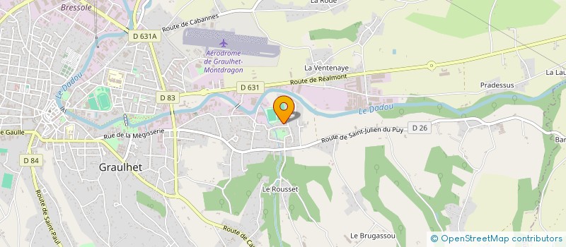 localisation de l'entreprise MADAME EMILIE ALBAREDE  GRAULHET