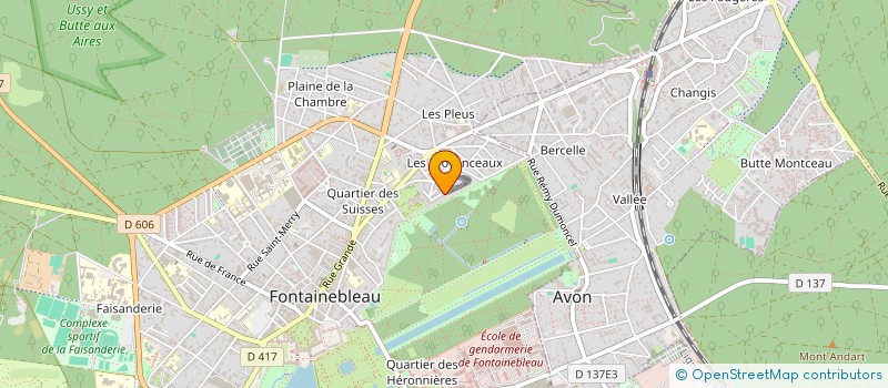 localisation de l'entreprise MADAME EMILIE ALLARD  FONTAINEBLEAU