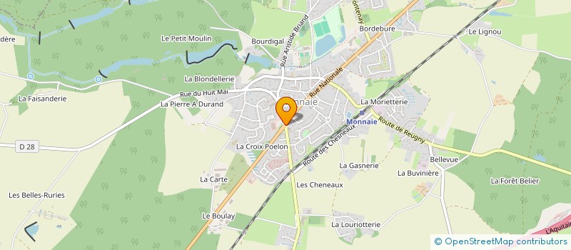 localisation de l'entreprise MADAME EMILIE ANDRE  MONNAIE