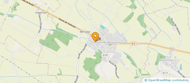 localisation de l'entreprise MADAME EMILIE ANDREO  LABASTIDE-BEAUVOIR