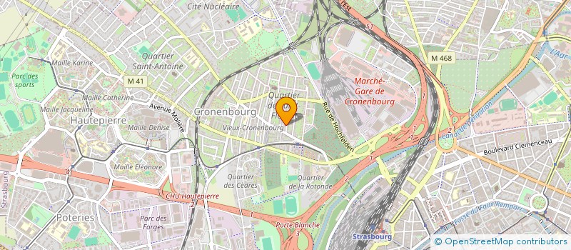localisation de l'entreprise MADAME EMILIE ANGEBAULT à STRASBOURG
