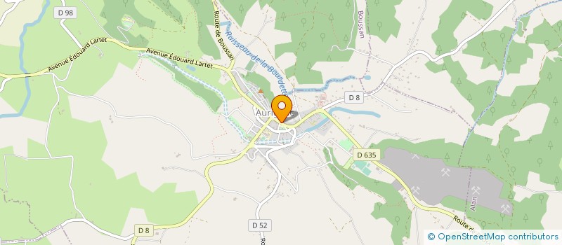 localisation de l'entreprise MADAME EMILIE ANGLADE  AURIGNAC