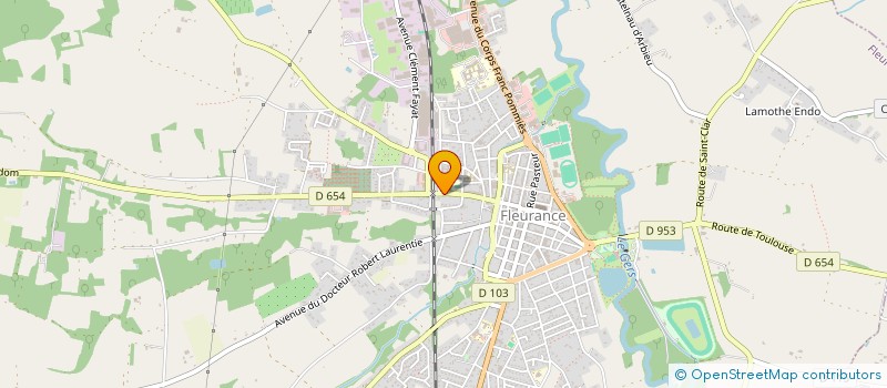 localisation de l'entreprise MADAME EMILIE ARRANZ  FLEURANCE