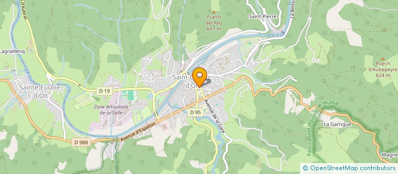 localisation de l'entreprise MADAME EMILIE ATTINETTI à SAINT GENIEZ D'OLT ET D'AUBRAC