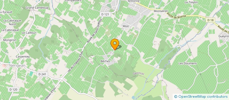 localisation de l'entreprise MADAME EMILIE AUDIBERT  GENISSAC