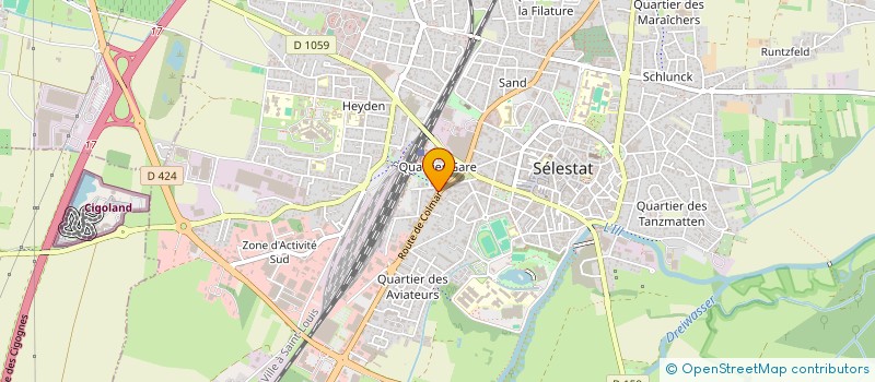 localisation de l'entreprise MADAME EMILIE AUFFRET  SELESTAT