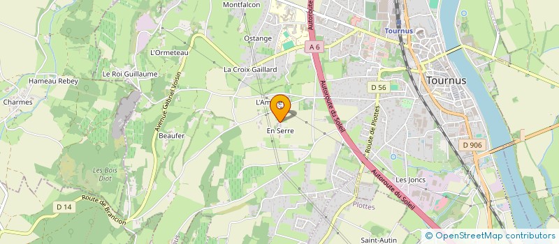 localisation de l'entreprise MADAME EMILIE AUJAS à TOURNUS