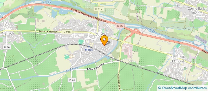 localisation de l'entreprise MADAME EMILIE AUNEZ  MILLAS