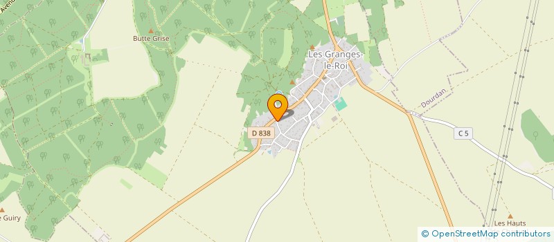 localisation de l'entreprise MADAME EMILIE AUPEIX à LES GRANGES-LE-ROI