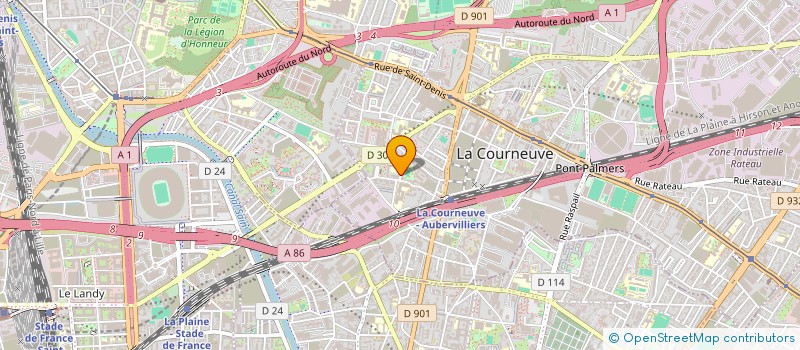 localisation de l'entreprise MADAME EMILIE AZEVEDO BATALENA à LA COURNEUVE