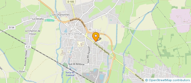 localisation de l'entreprise MADAME EMILIE BADARD  LA TALAUDIERE