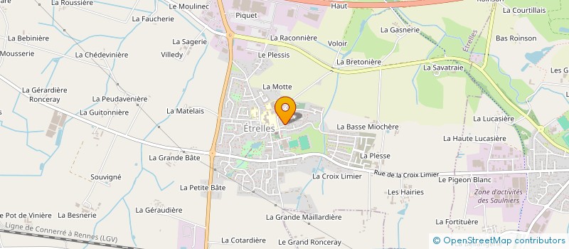 localisation de l'entreprise MADAME EMILIE BADIER  ETRELLES