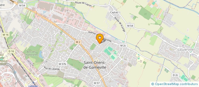 localisation de l'entreprise MADAME EMILIE BAGU à SAINT-ORENS-DE-GAMEVILLE