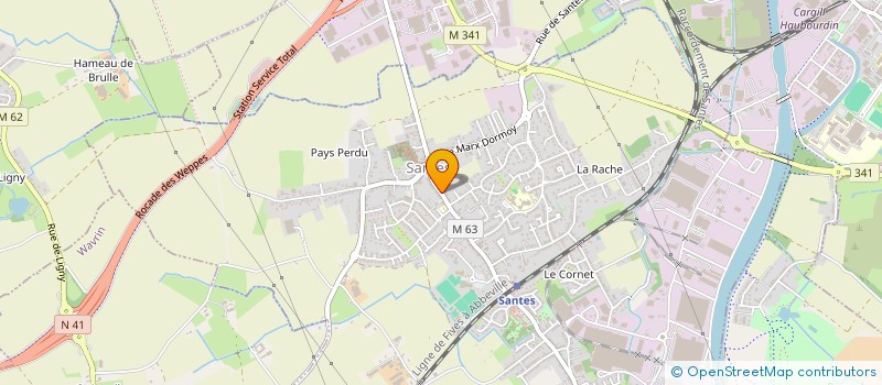 localisation de l'entreprise MADAME EMILIE BAILLEUL à SANTES