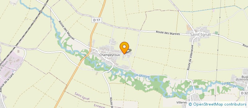 localisation de l'entreprise MADAME EMILIE BALDISSERA  ENNEZAT