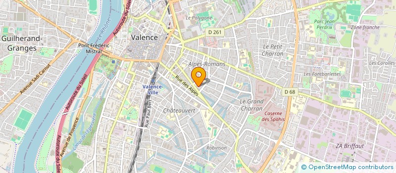localisation de l'entreprise MADAME EMILIE BALET à VALENCE