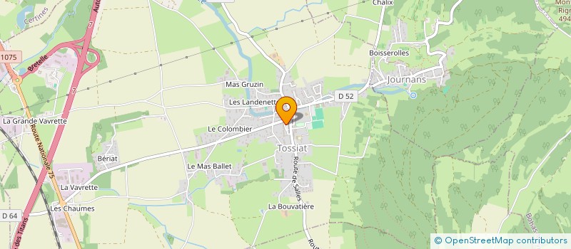 localisation de l'entreprise MADAME EMILIE BALLET à TOSSIAT